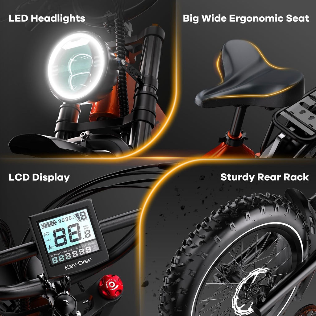 Black Friday Deal - Foldable E-Bike 1000W Peak Motor